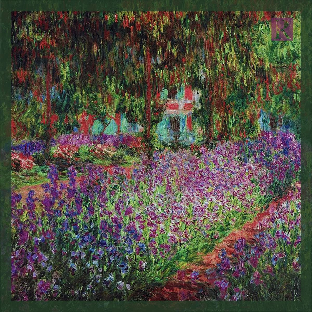Monet'nin İris Bahçesi — Monet Tabloları metal poster