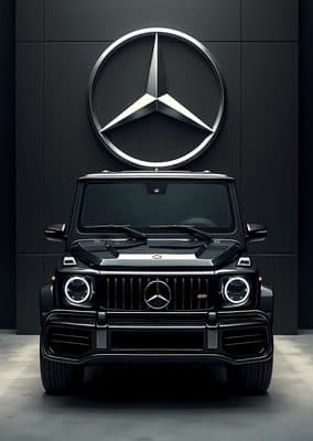 Mercedes-AMG G-Class: Siyah Model — Mercedes Posterleri metal poster