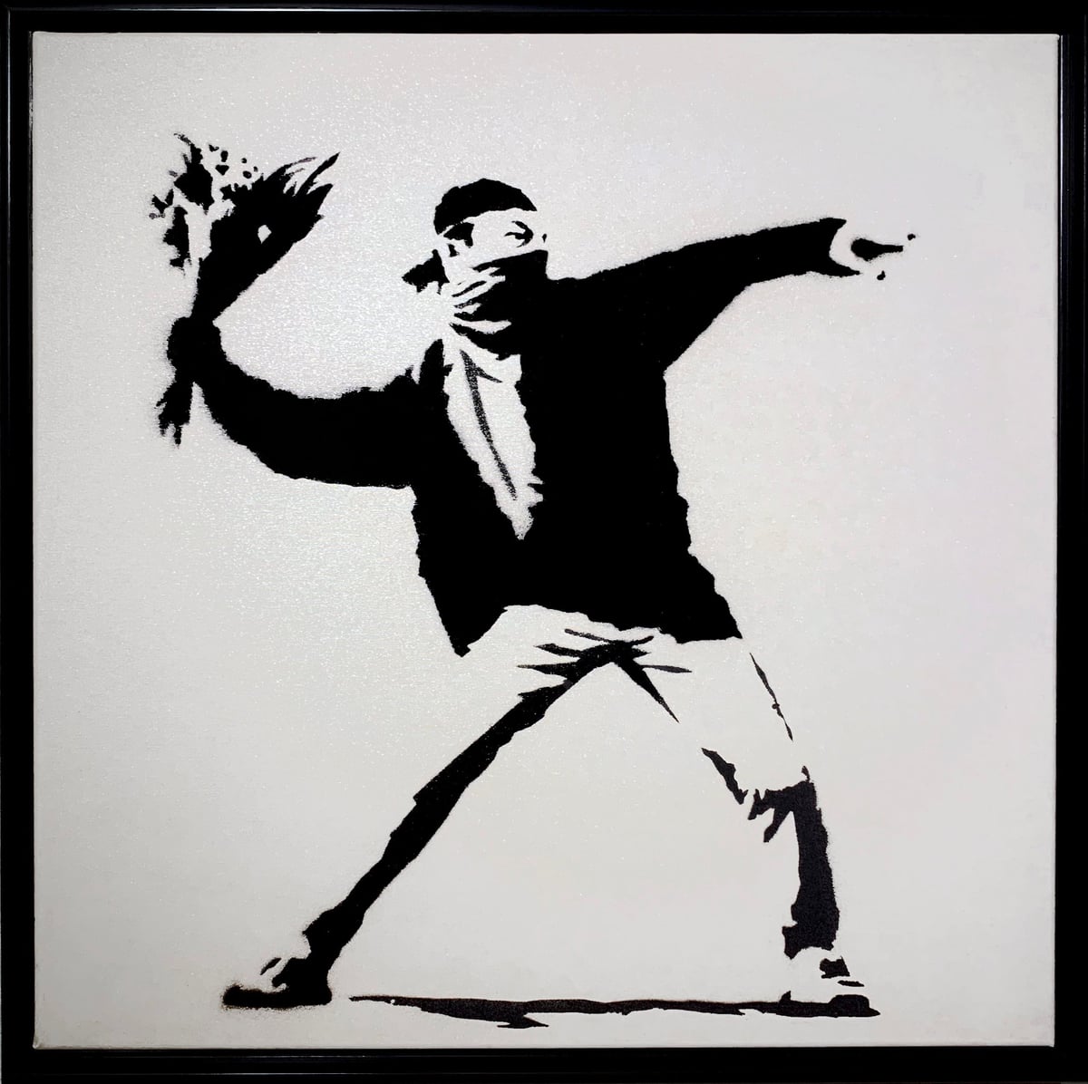 Banksy'den Çiçek Fırlatan Adam