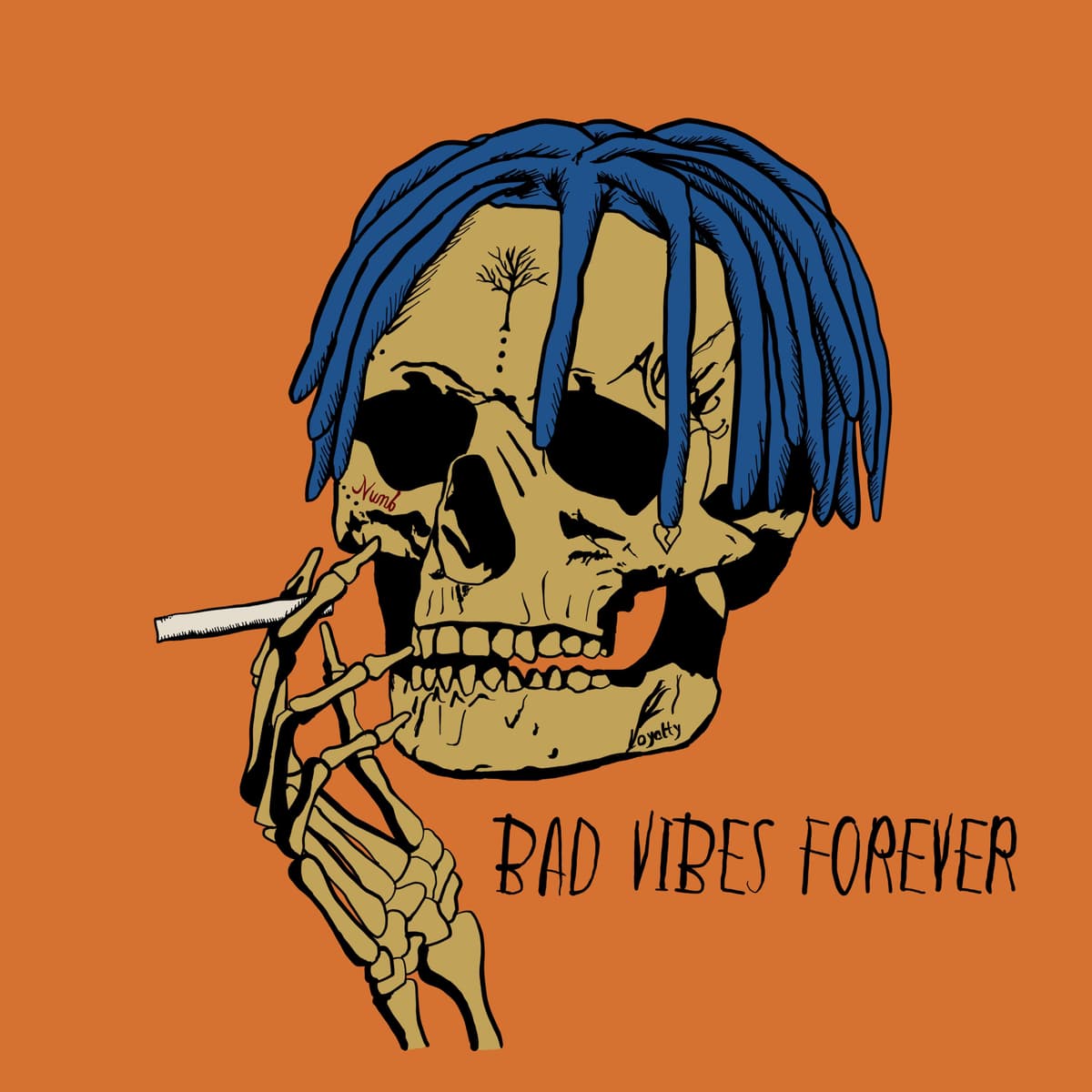 Bad Vibes Forever — Türkçe Rap Posterleri metal poster