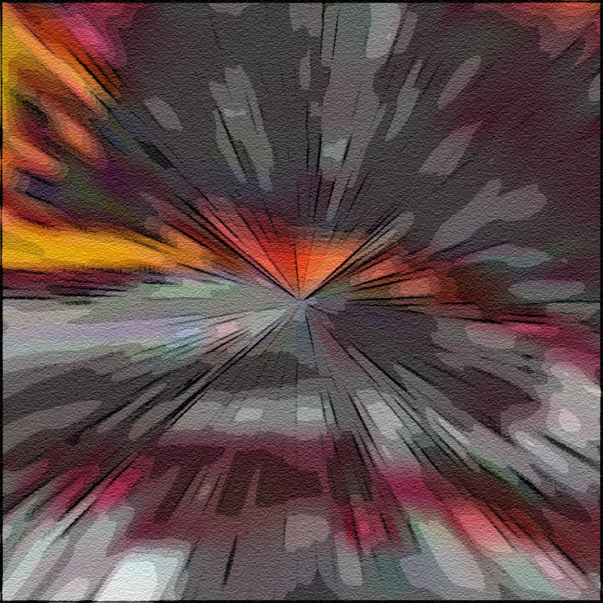Pop Art Explosion: Vibrant Radial Art