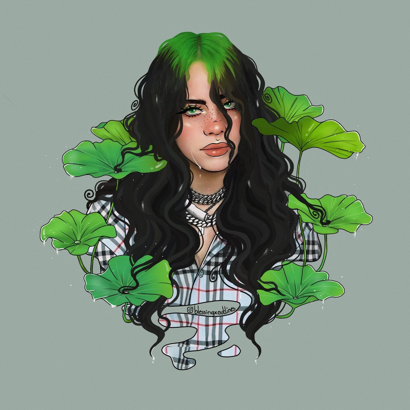 Billie Eilish: Yeşil Saçlı Portre