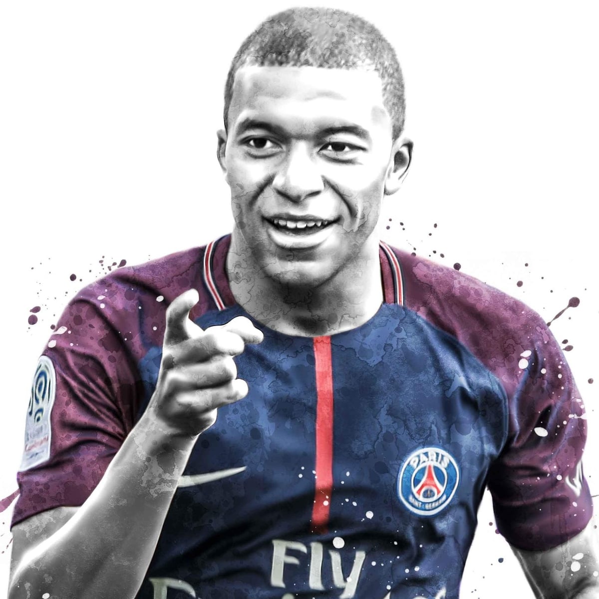 Kylian Mbappé Sanat Posteri