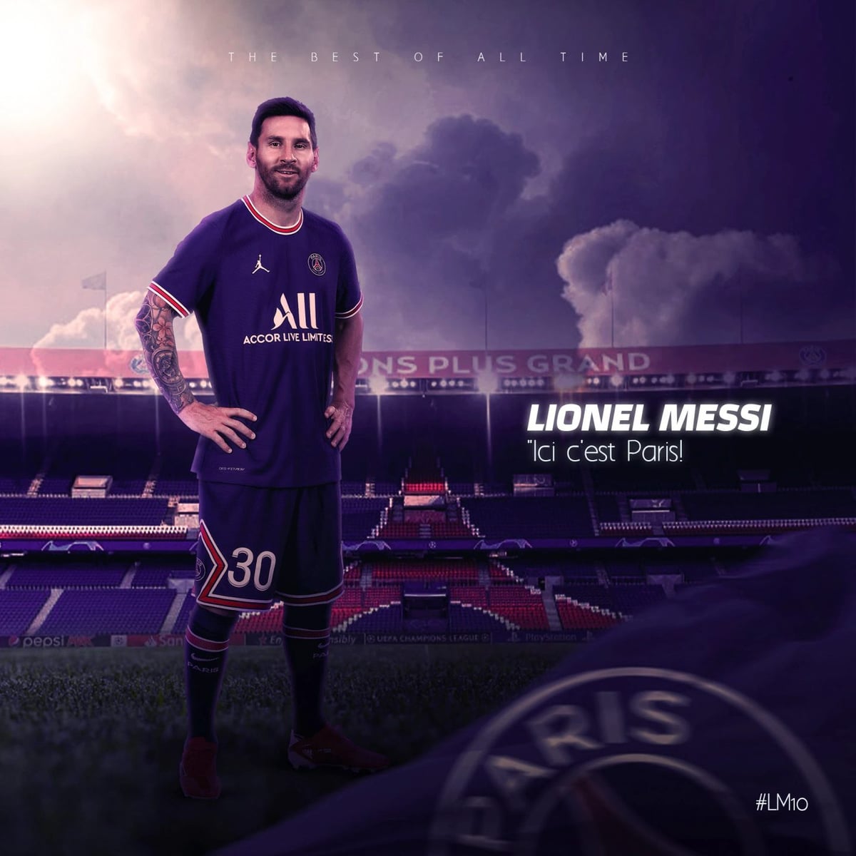 Lionel Messi: PSG Posteri