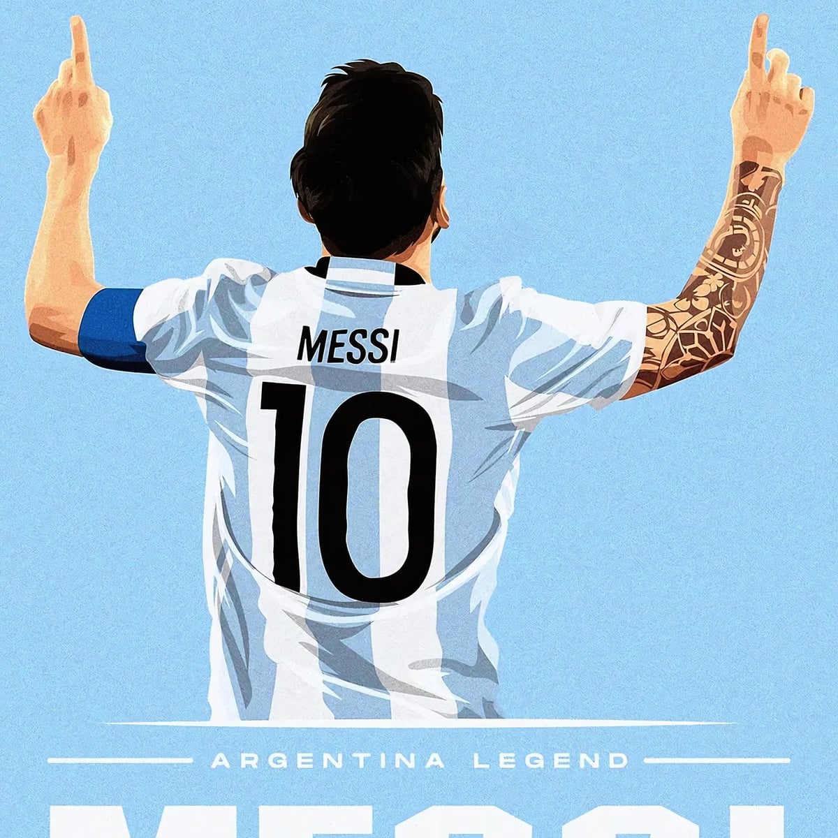 Lionel Messi Arjantin Efsanesi Posteri