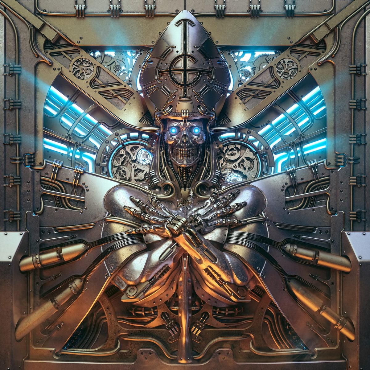 Metal Poster: Makine Aleminin Robot Muhafızı