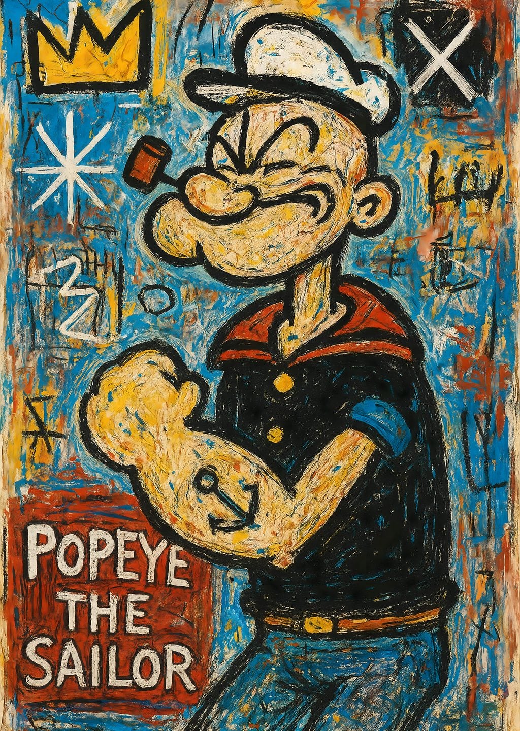 Popeye the Sailor: Basquiat İlhamlı Portre