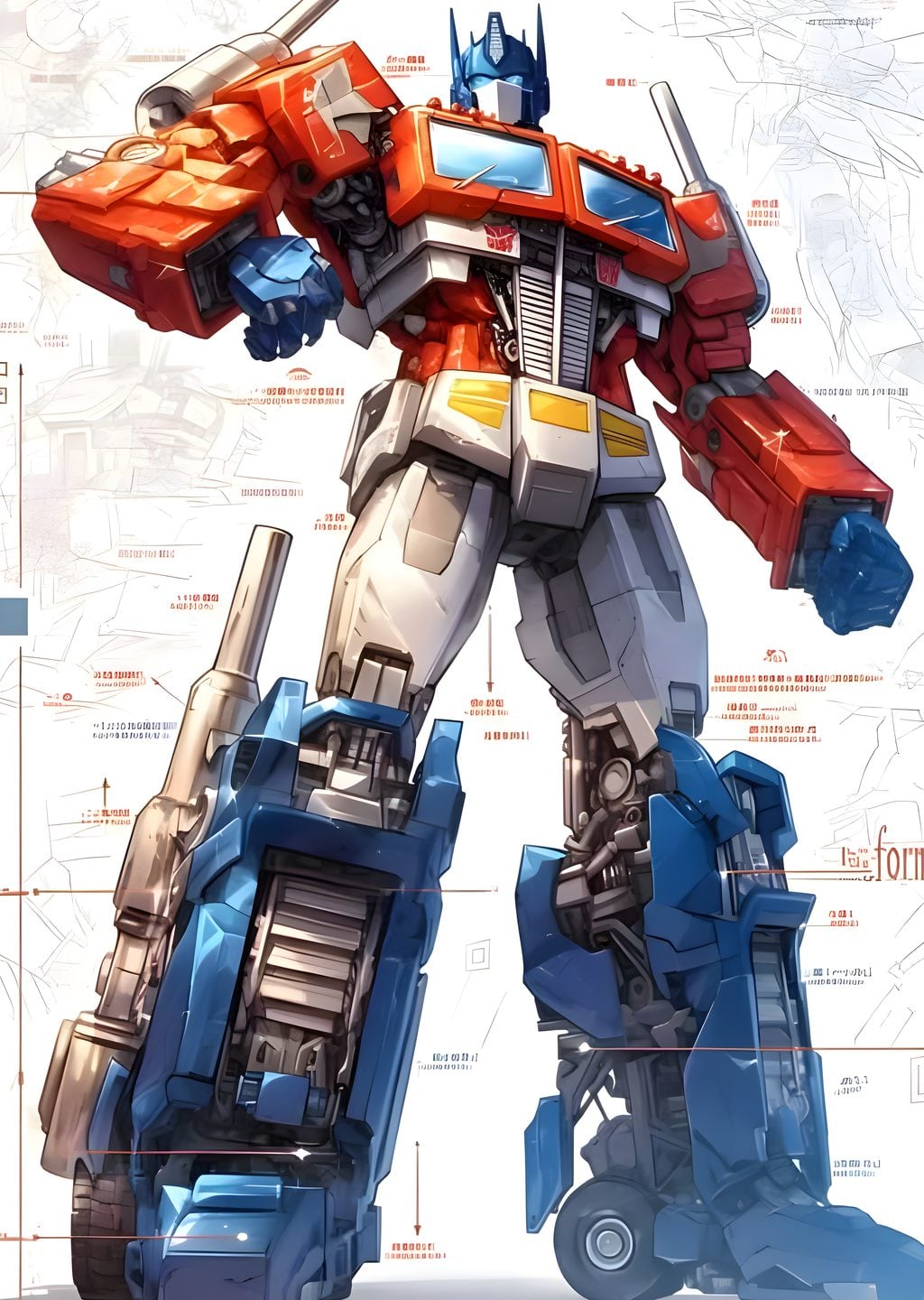 Optimus Prime Robot Desen