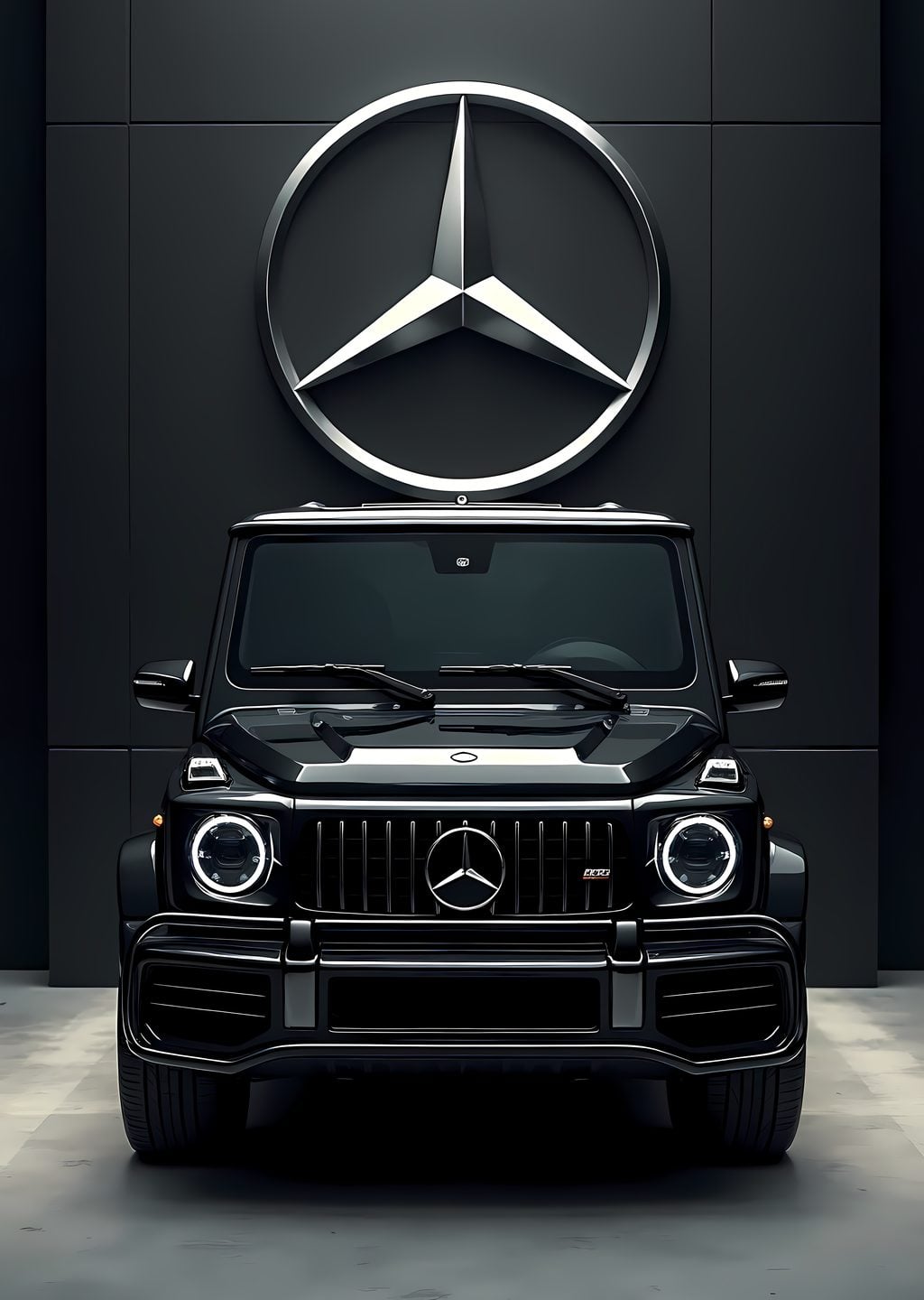 Mercedes G-Class: Siyah Duvarlı Logolu Araç