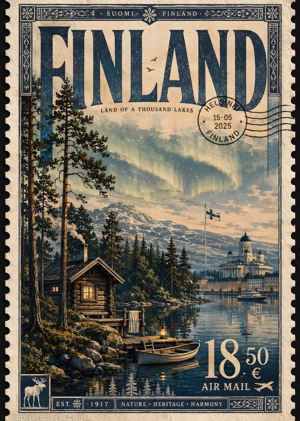 Finland: Kış Manzarası Posteri