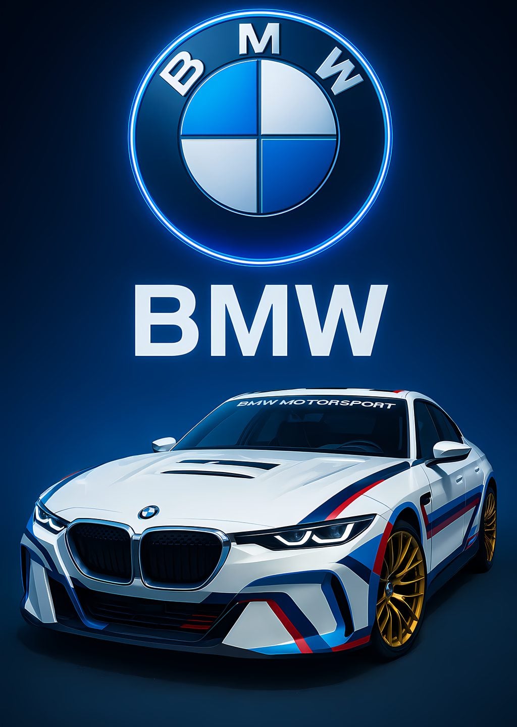 BMW Motorsport Araba Poster