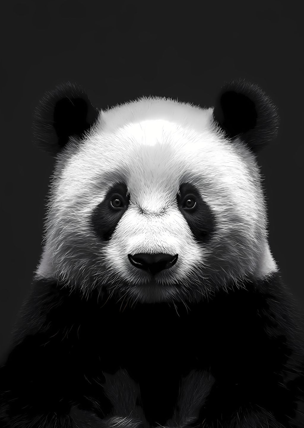 Panda Portresi: Sakin Bakışlar