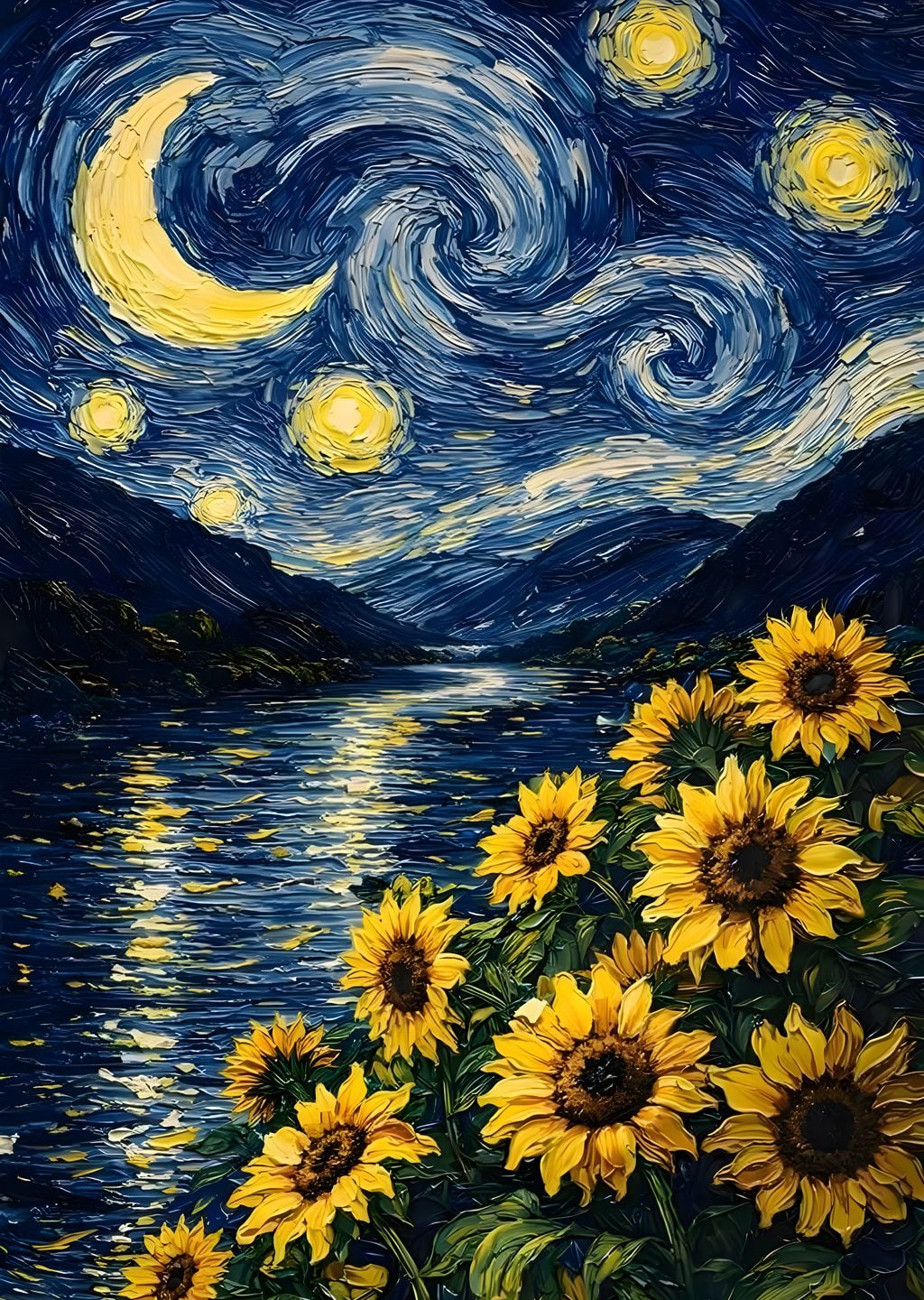 Van Gogh: Ay Gece ve Gülübücekler