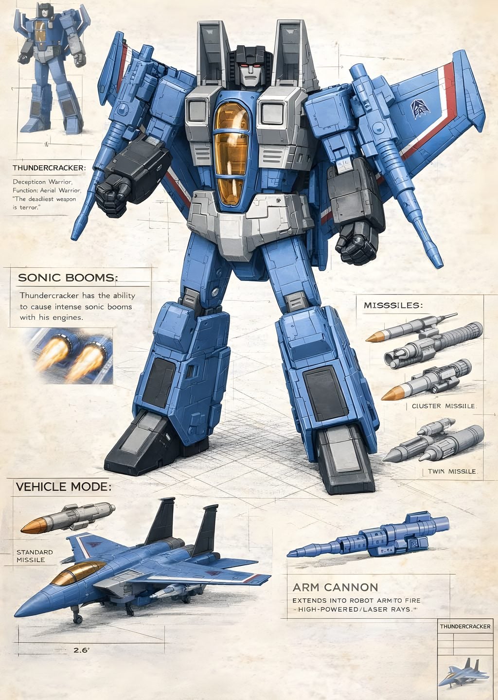 Thundercracker: Robot ve Jet Figürü