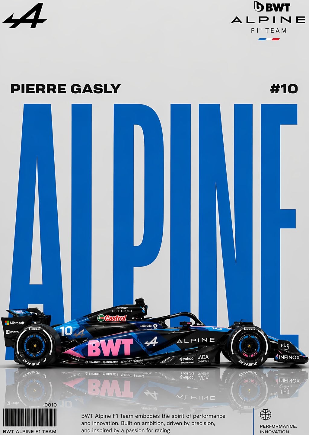Pierre Gasly BWT Alpine F1 #10