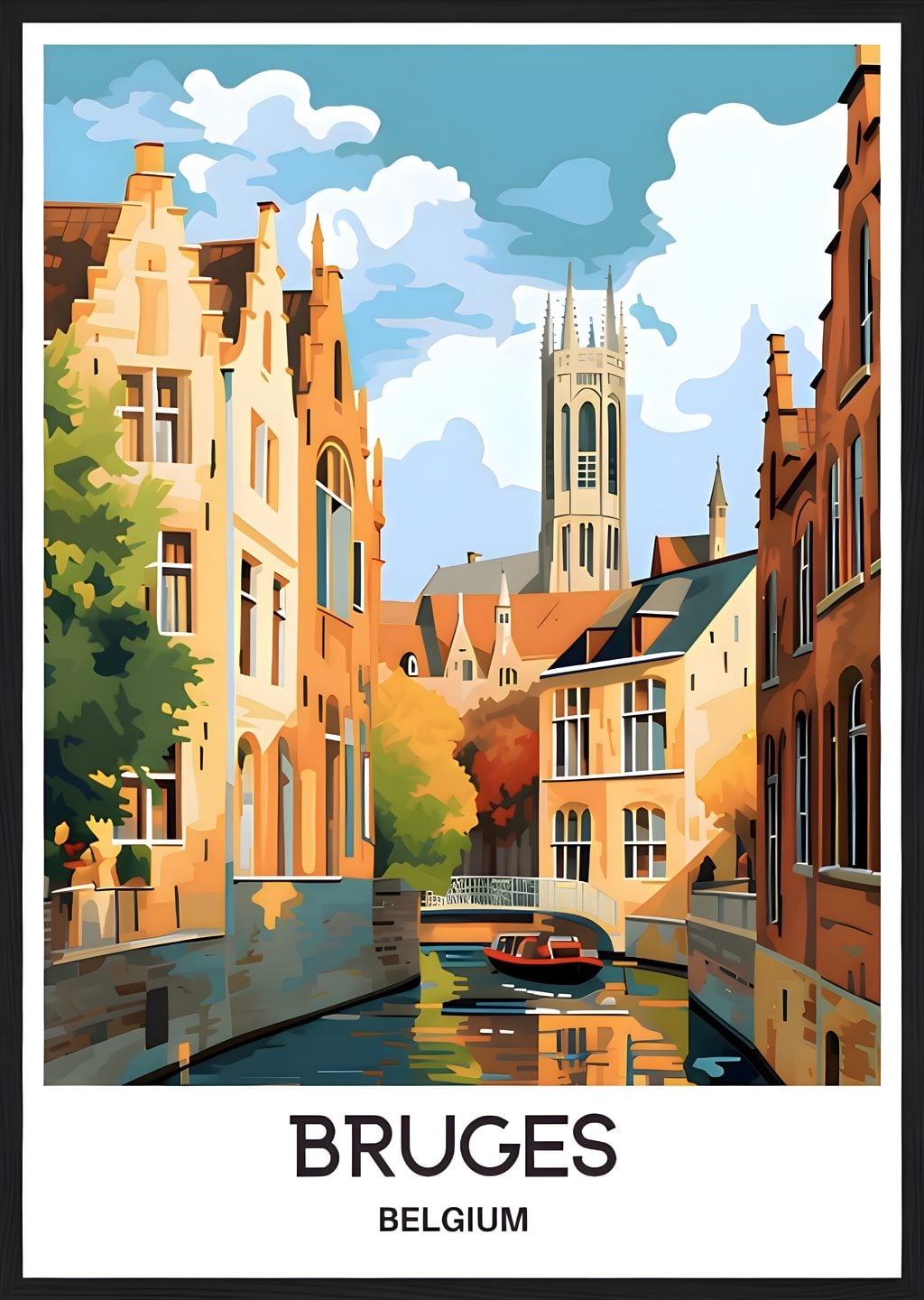 Bruges Belçika Manzara