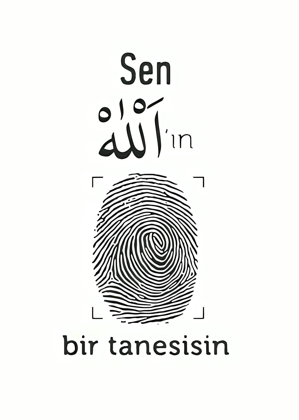 Sen Allah'ın bir tanesisin
