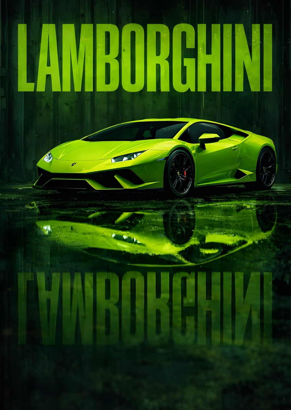 Lamborghini Yeşil Spor Araba
