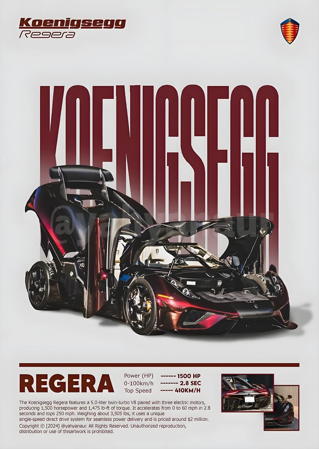 Koenigsegg Regera: Hiperarabası