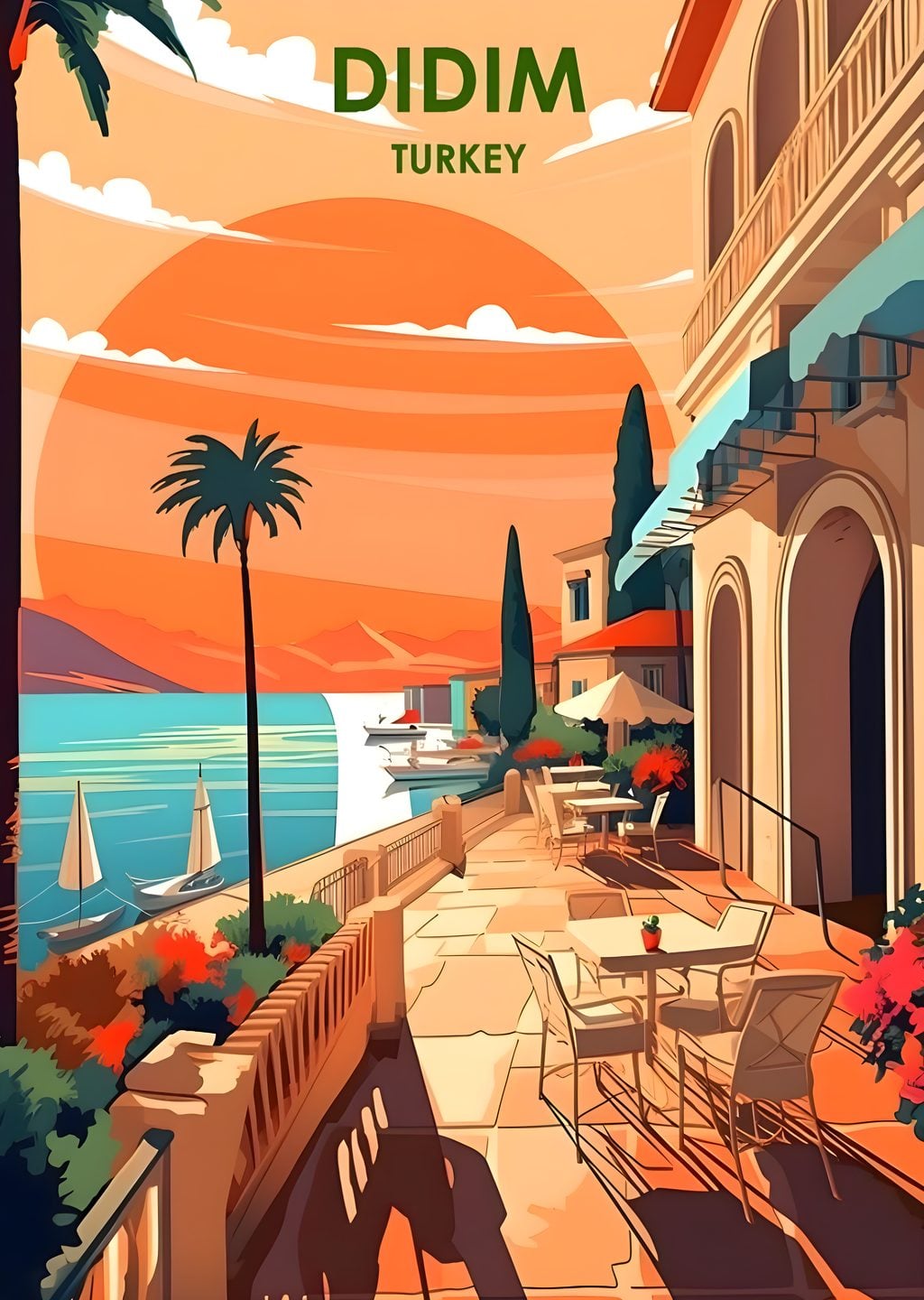Didim, Türkiye: Güneşli Plaj Manzarası