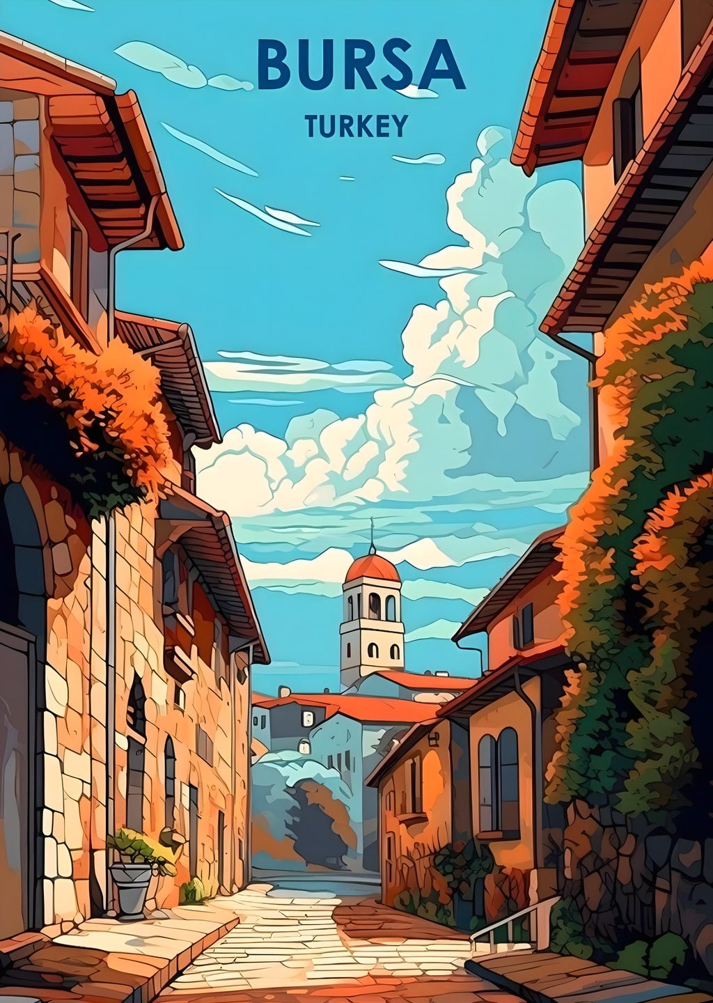 Bursa Turkey Sokak Manzarası