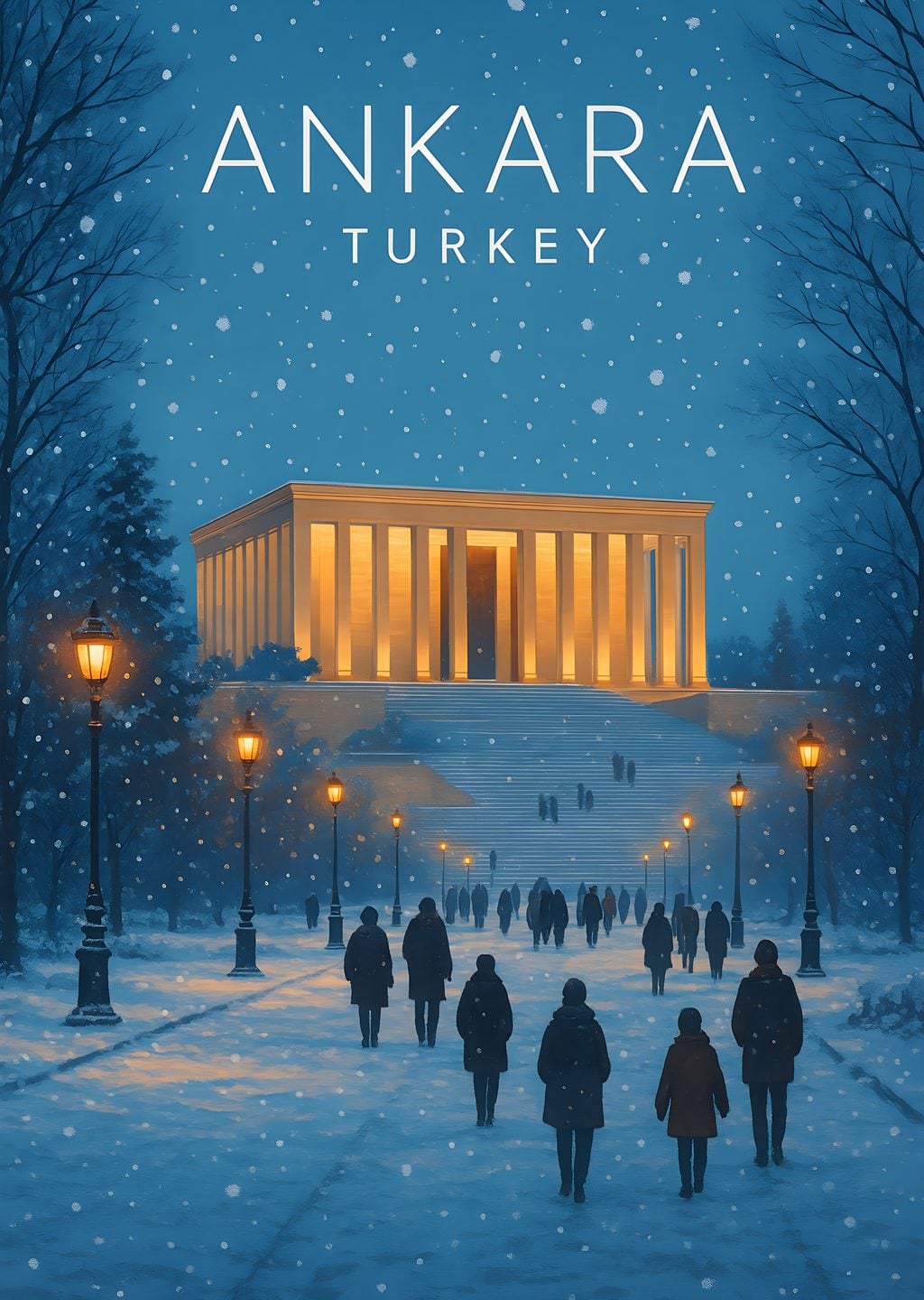 Ankara: Anıtkabir Kış Manzarası