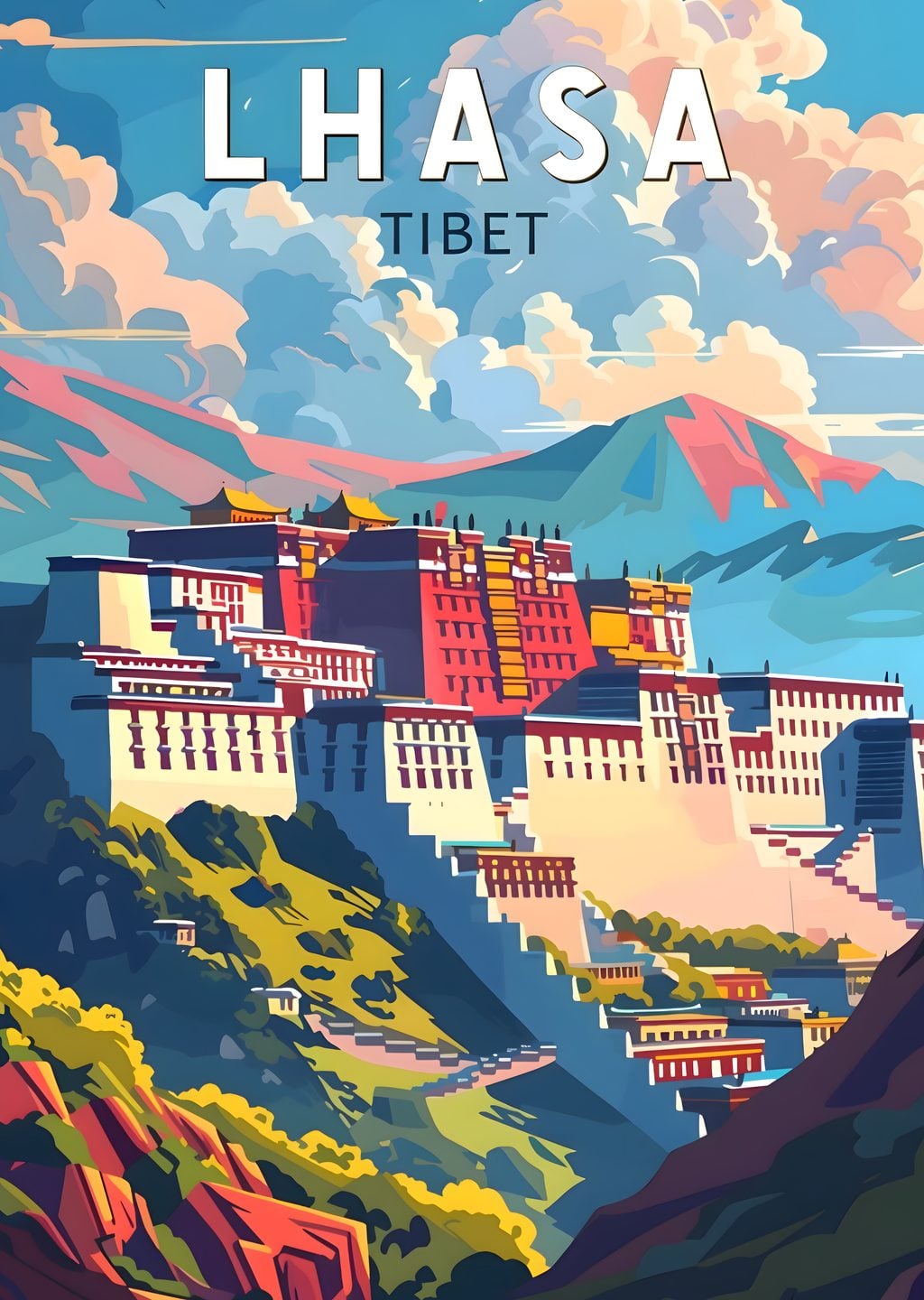 Lhasa Tibet: Potala Sarayı'nın Majesteleri