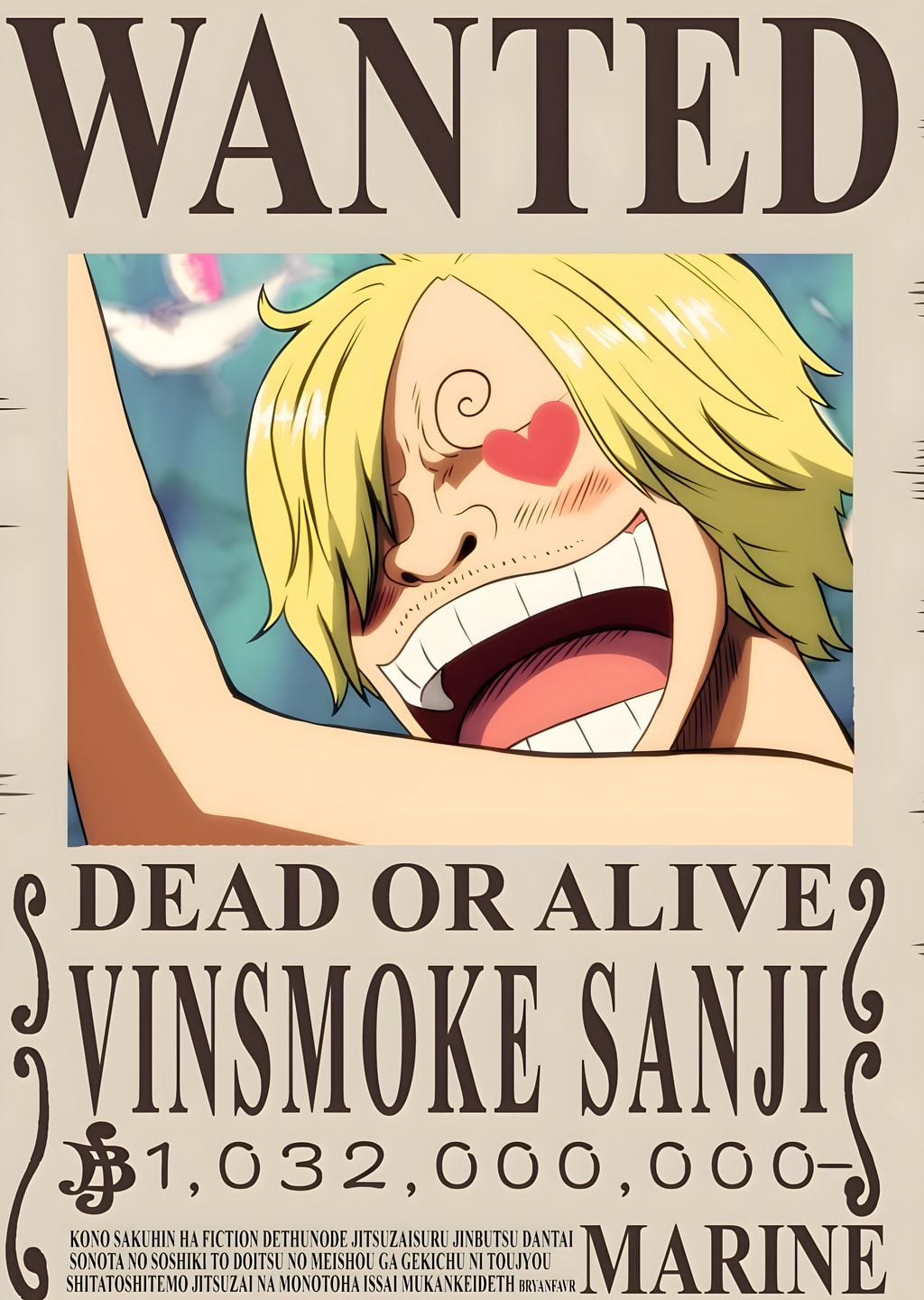 Vinsmoke Sanji: Wanted