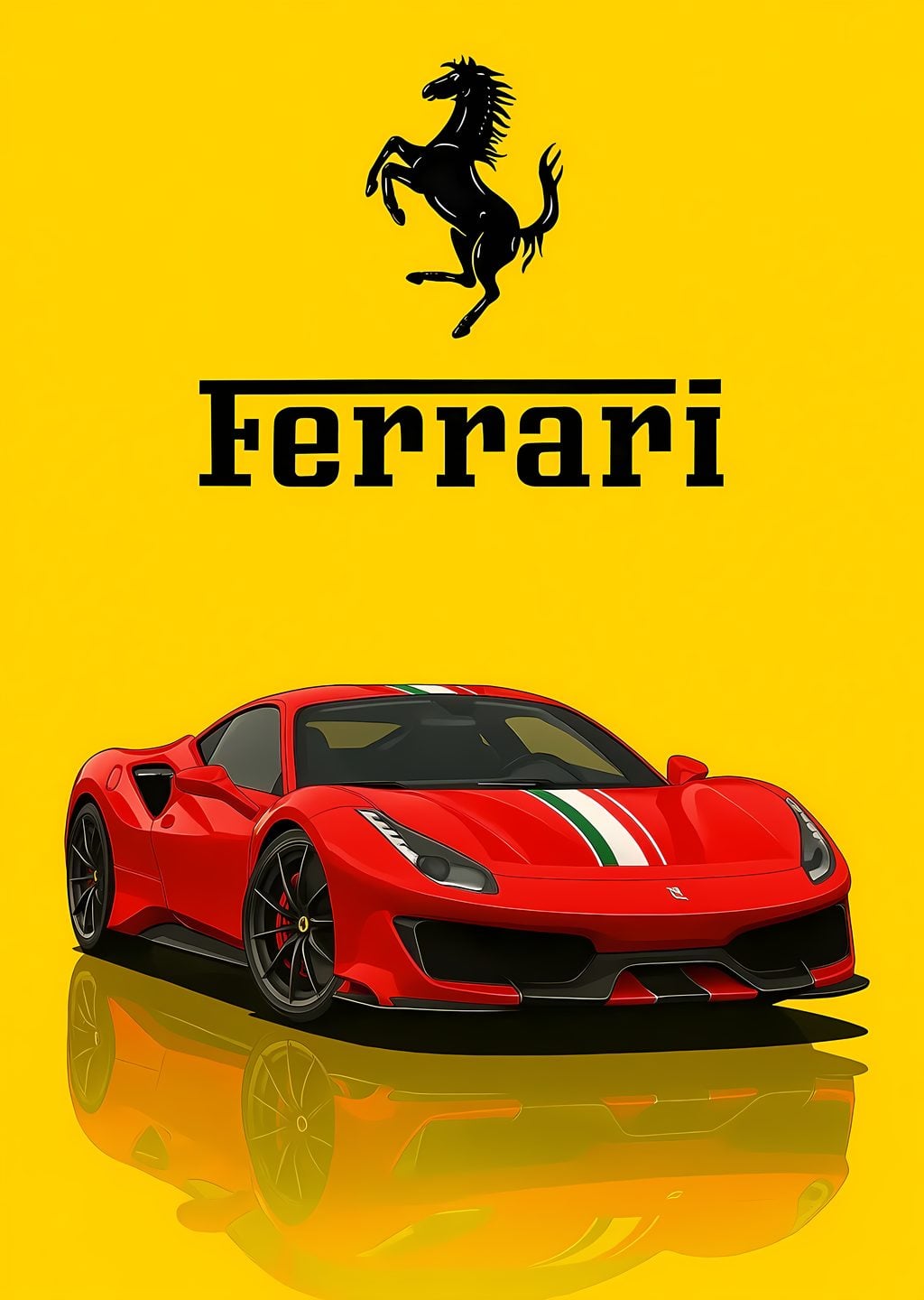 Ferrari Kırmızı Spor Araba