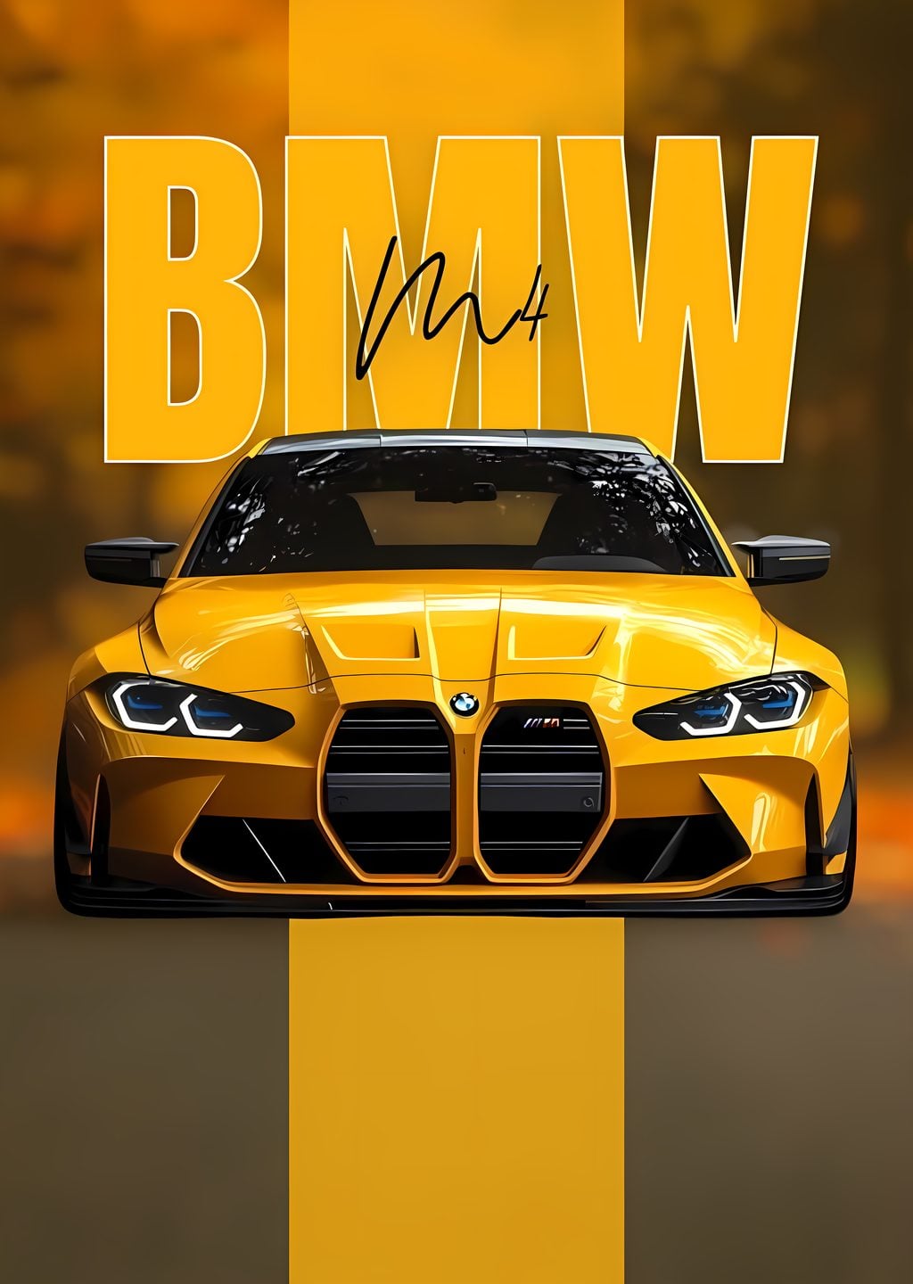 BMW M4 Sarı Araba