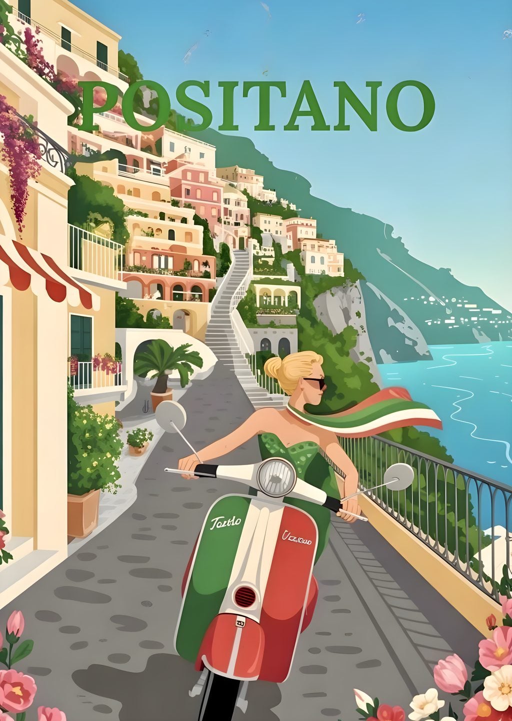 Positano: Akdeniz Manzarası