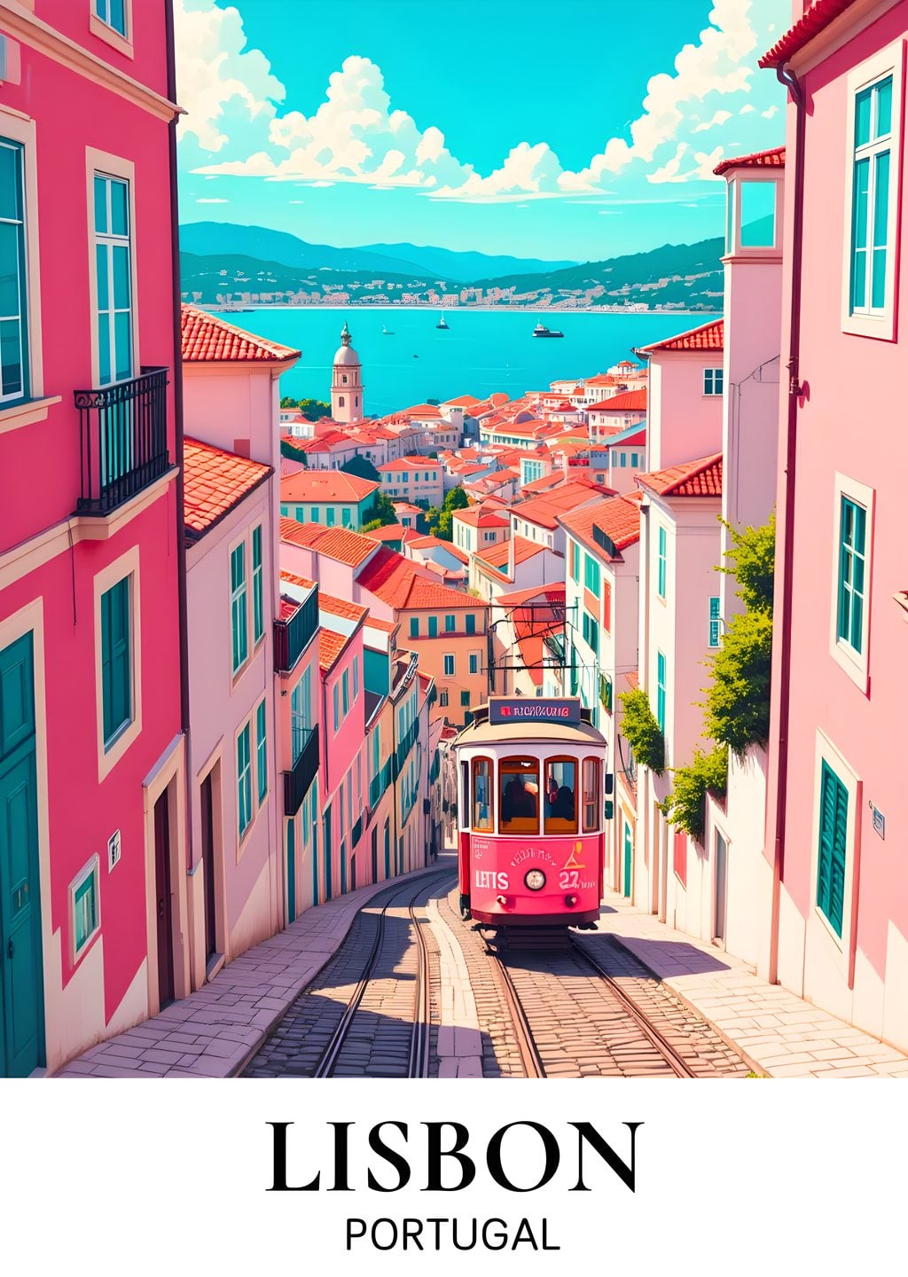 Lisbon'da Renkli Tren Seyahati