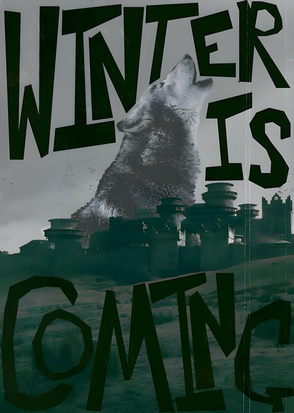 Winter Is Coming Wolf Poster
