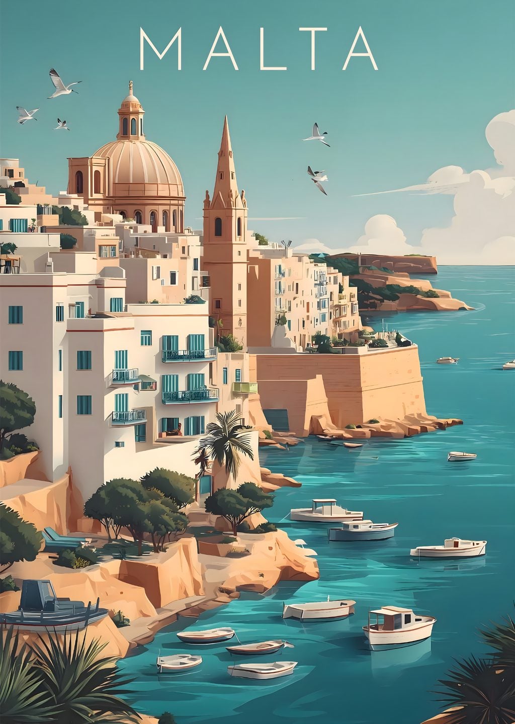 Malta Manzarası Poster
