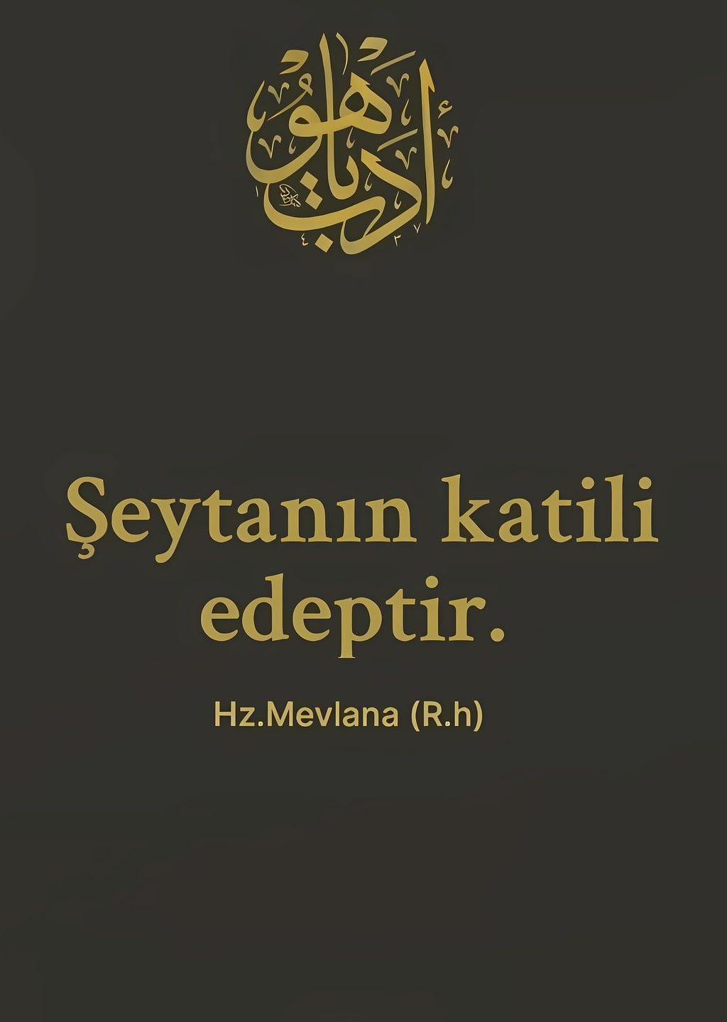 Hz. Mevlana (R.h) Sözü