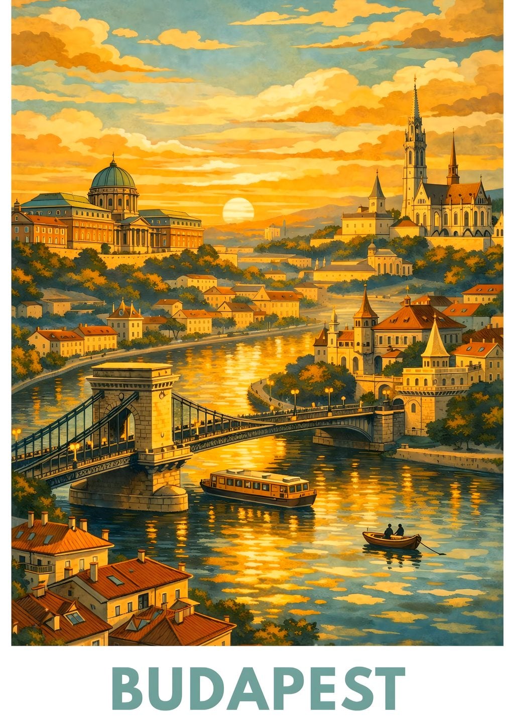 Budapest: Dogan Akşamlı Manzara