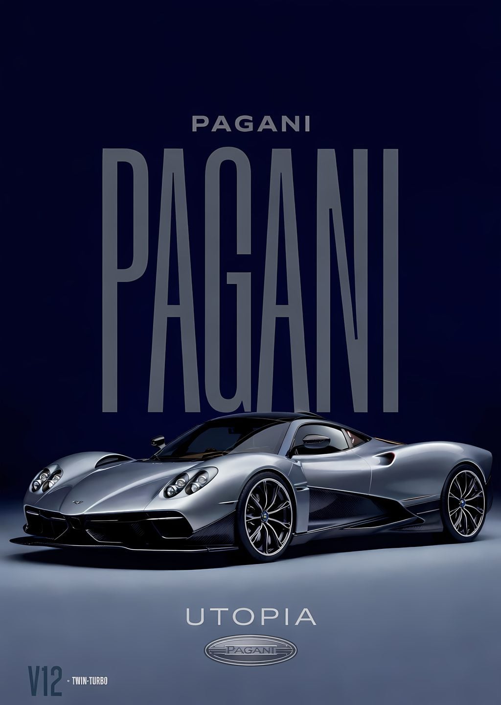 Pagani Utopia: Gümüş Spor Araba