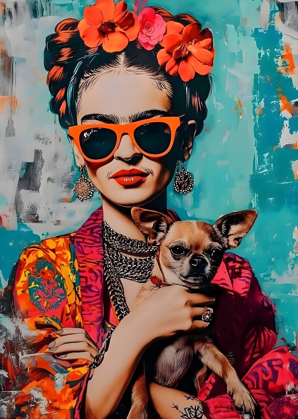 Frida Kahlo: Çiçekli Portre