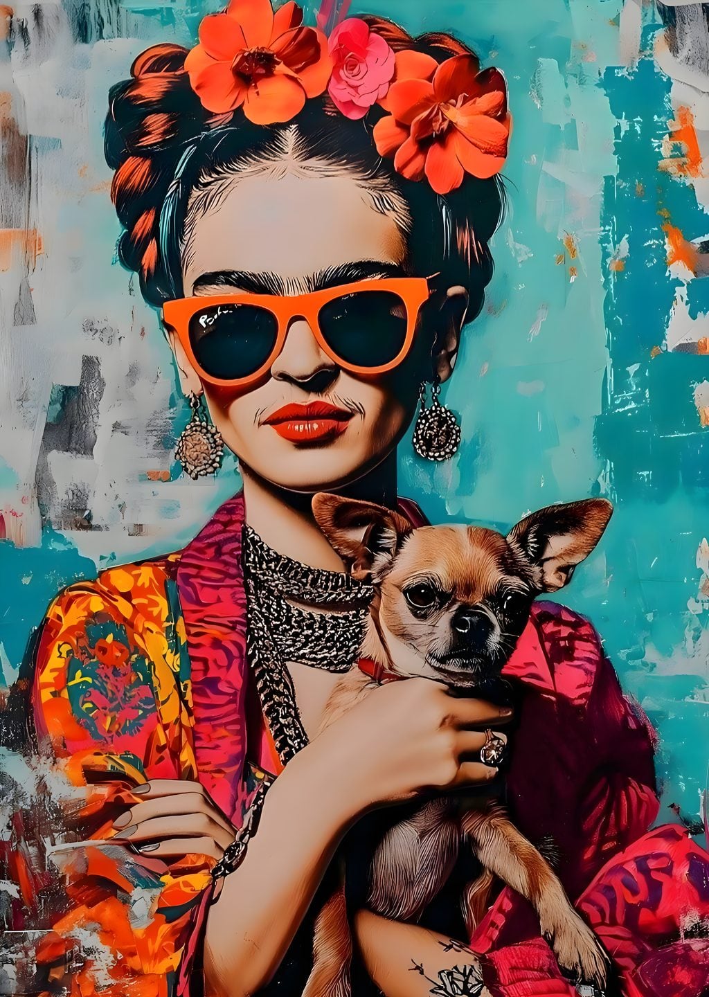 Frida Kahlo: Çiçekli Portre