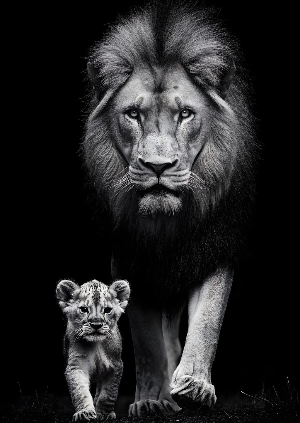 Aslan ve Yavrusu: Güçlü Koruma