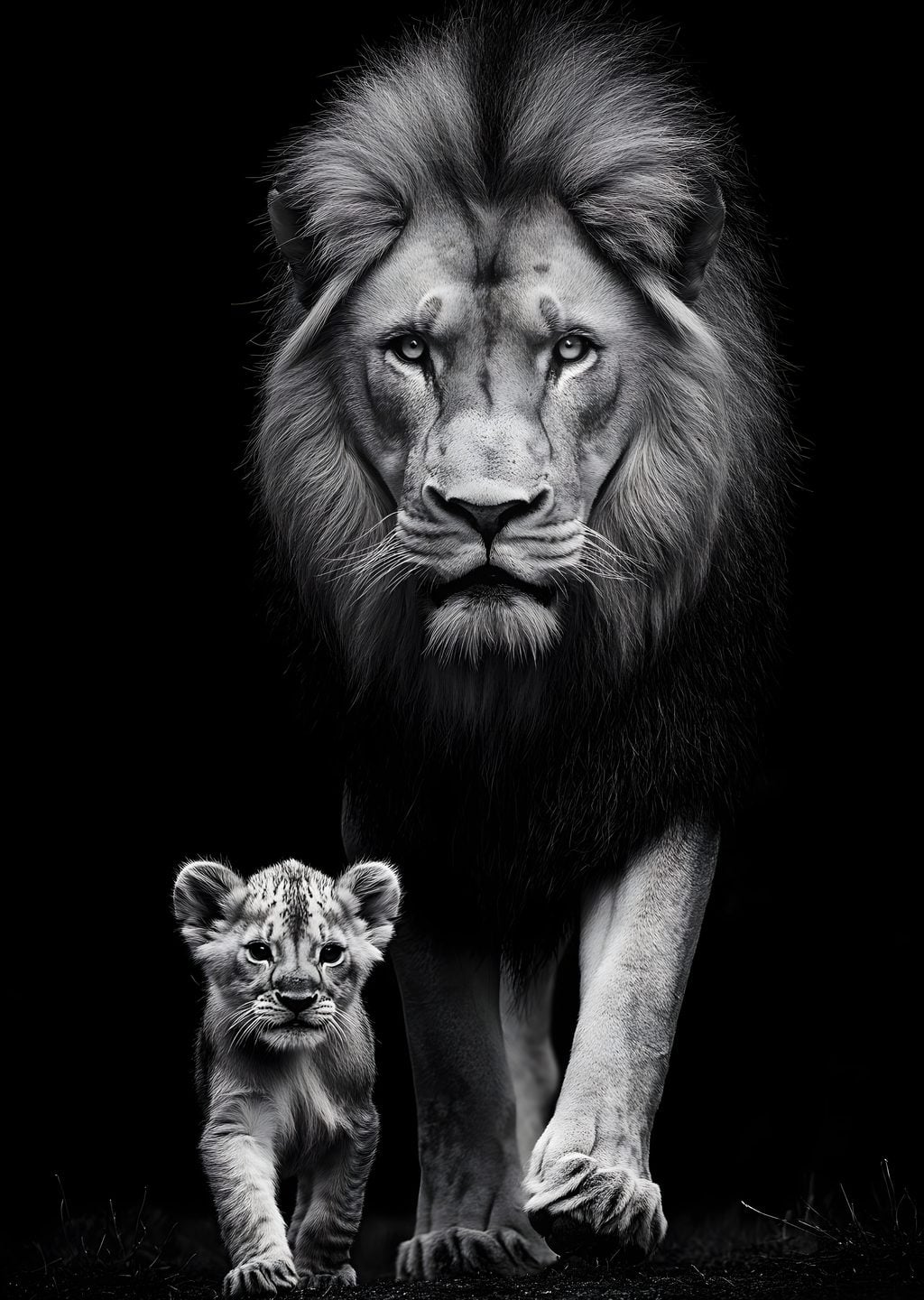 Aslan ve Yavrusu: Güçlü Koruma