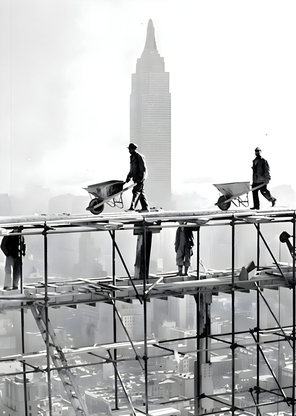 Empire State'in Önünde İnşaat İşçileri