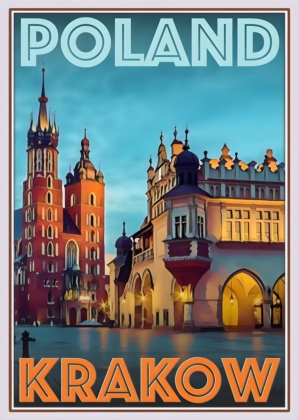 Krakow Poland Old Building Poster