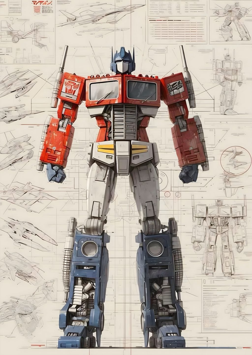 Optimus Prime: Robot Desen