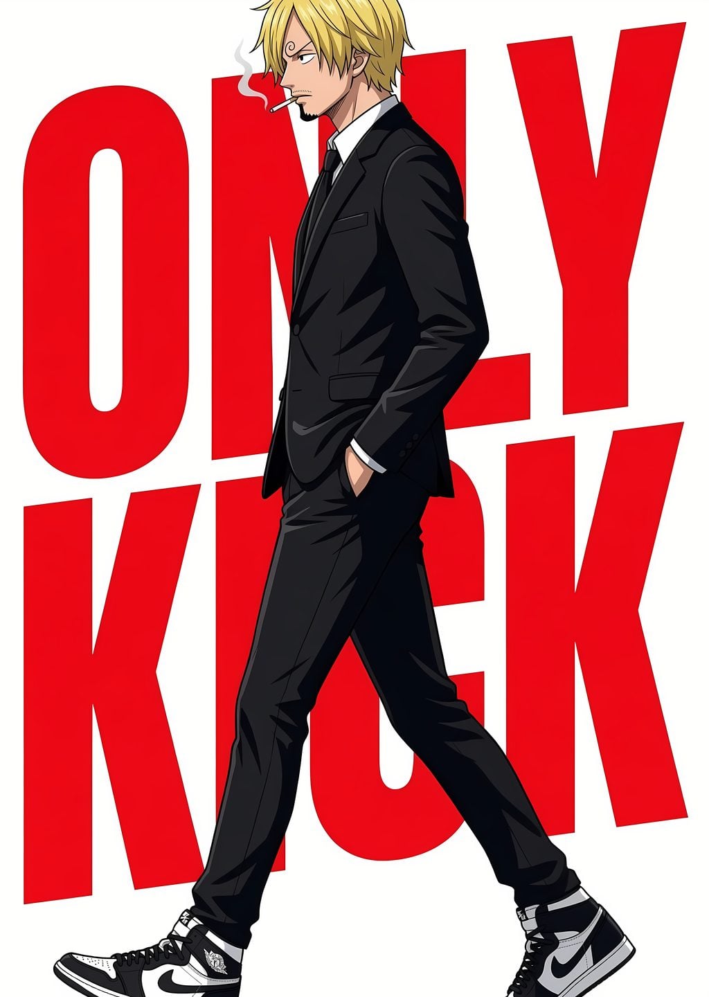 Sanji Vinsmoke: 'Only Kick' Posteri