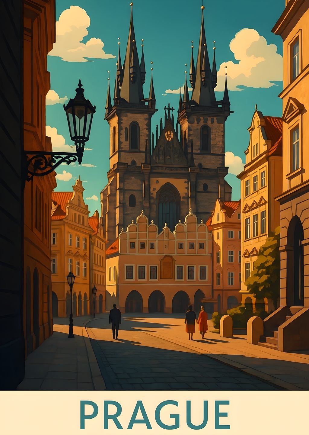 Prague Sokak Manzarası
