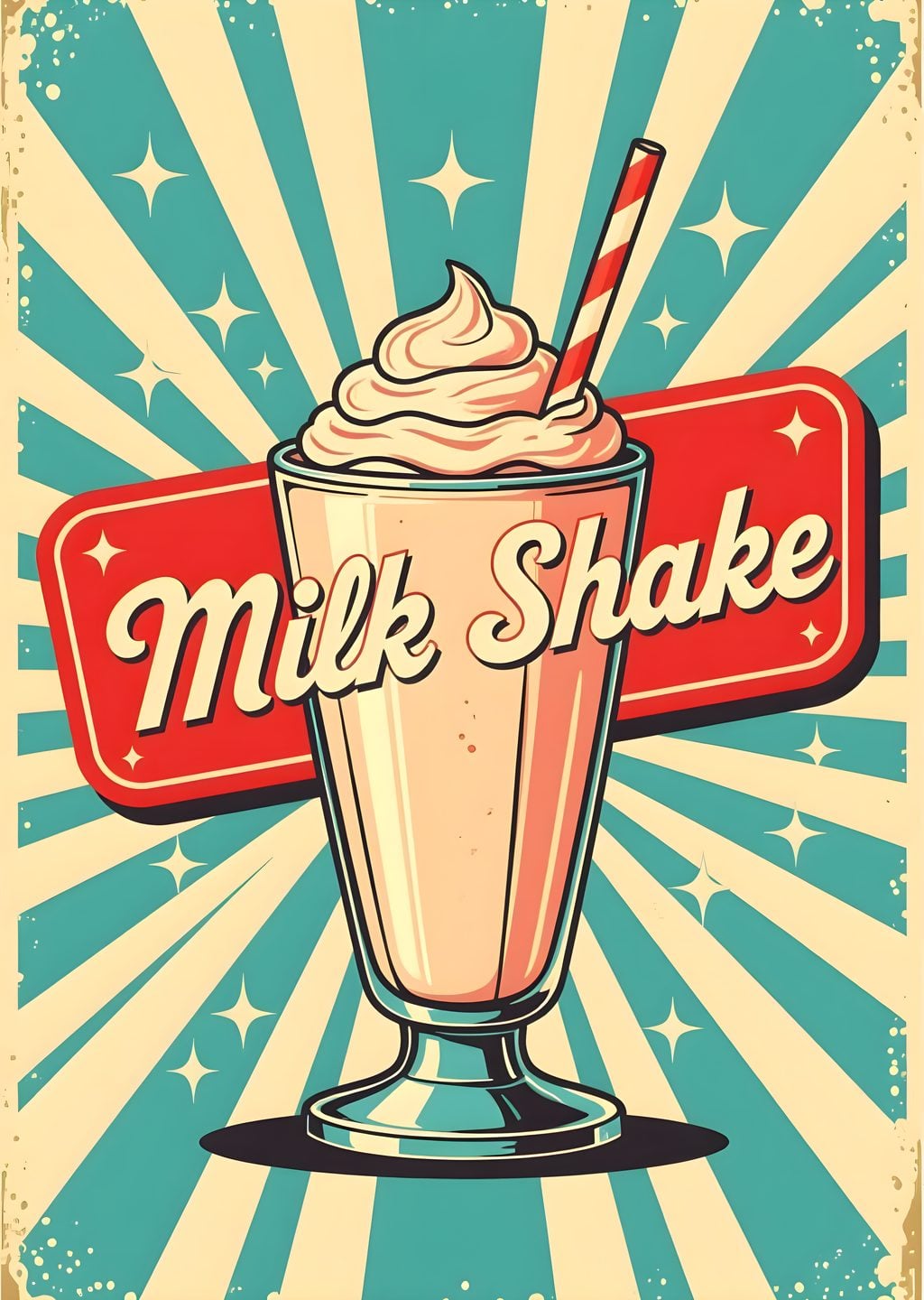 Milk Shake Retro Tasarımı