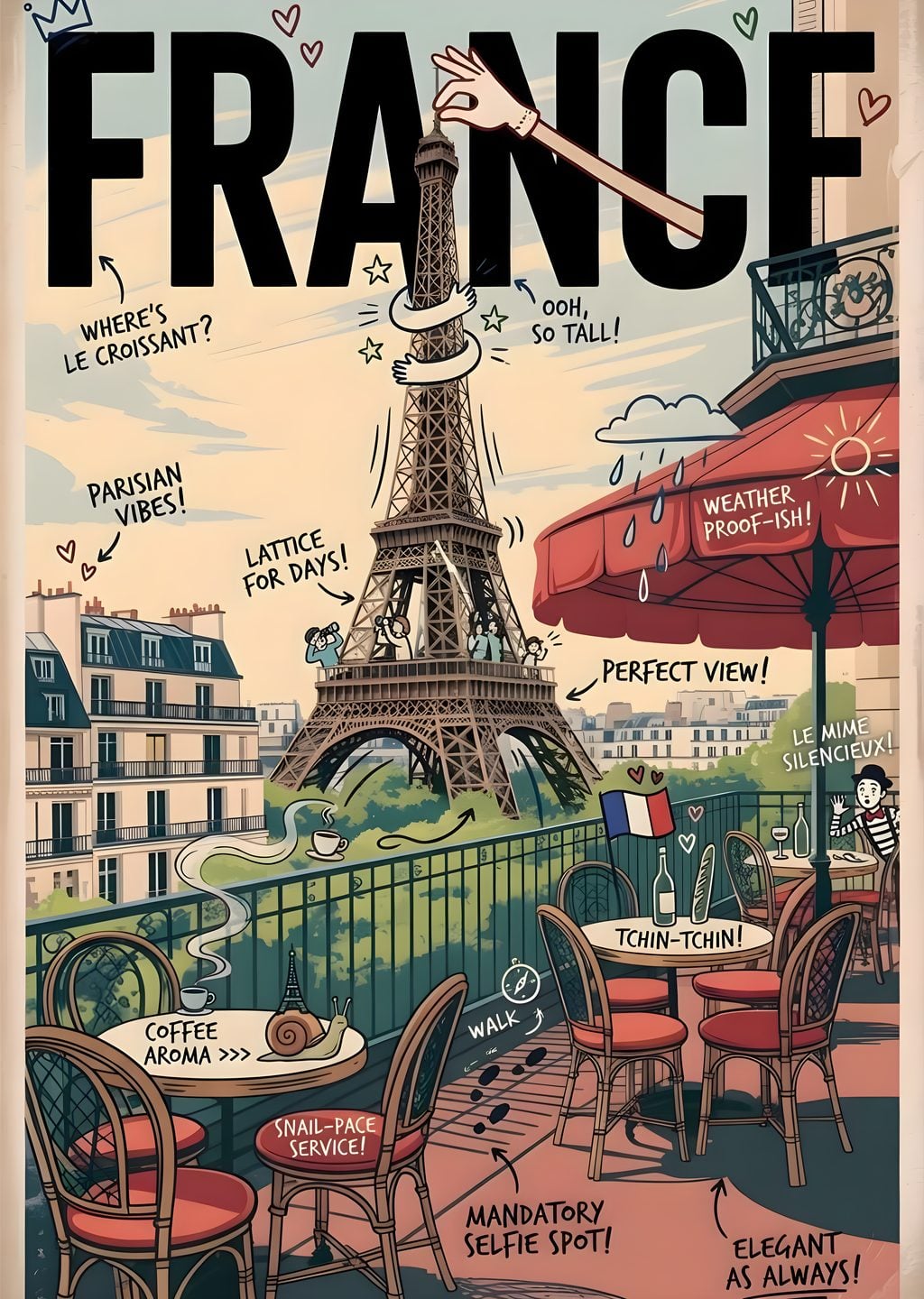 Paris Eiffel Tower Poster