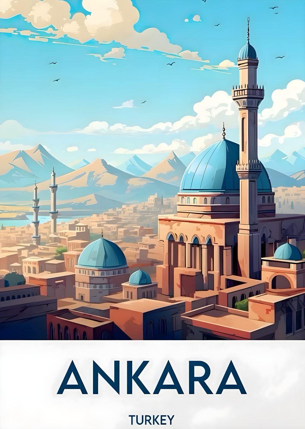 Ankara Camileri ve Dağlar