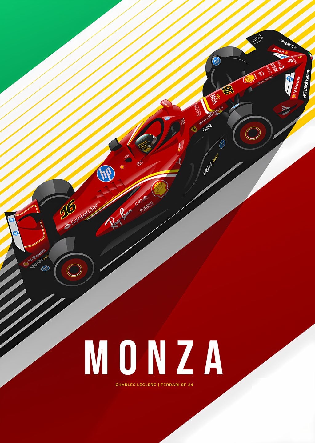 Charles Leclerc - Ferrari SF24 - Monza